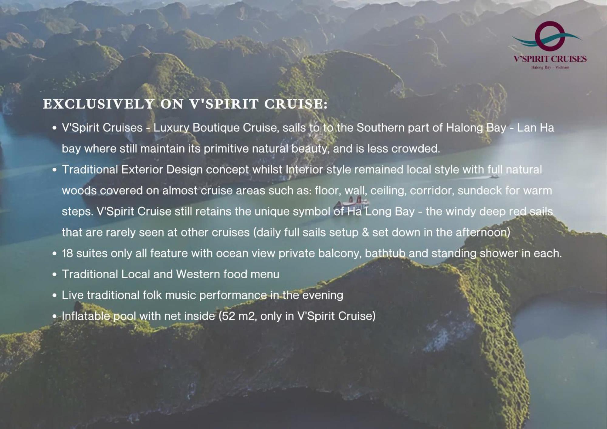 V'Spirit Premier Cruise Hotel Ha Long Exterior foto